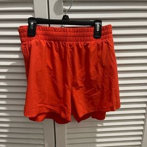 NWT XL Athleta Hustle 3” Short Orange